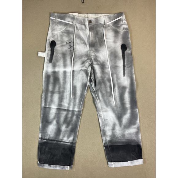 Sherwin Williams Dickies Pants Mens 36x30 Multicolor Carpenter Cargo Painter - Picture 1 of 15